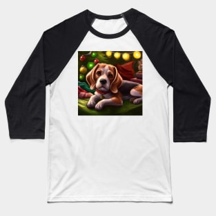 Cute Beagle Drawing Baseball T-Shirt